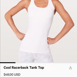 Lululemon Cool Racerback Tank top -size 6